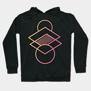 Abstract geometric gradient Hoodie